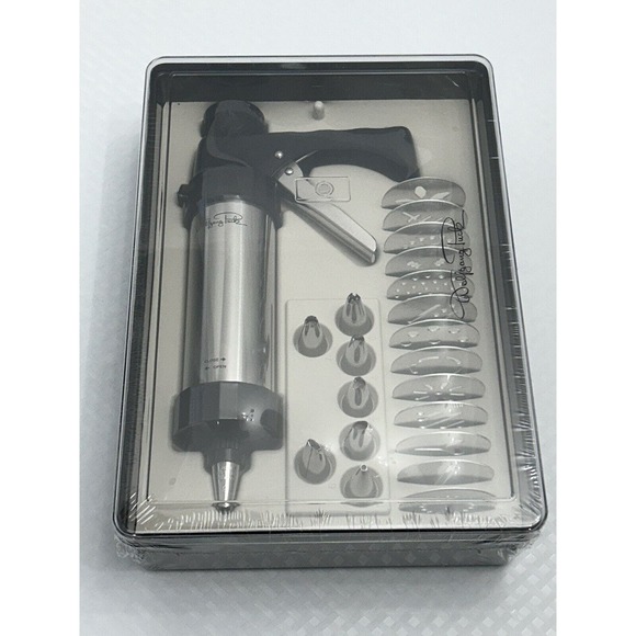 Wolfgang Puck Cookie Press and Decorating Set NEW Sealed - Picture 2 of 9